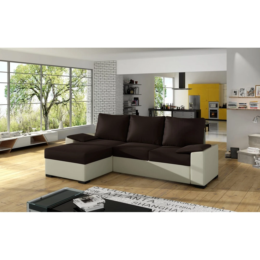 Klasikinio stiliaus minkštas kampas – paprastos formos ir itin patogus