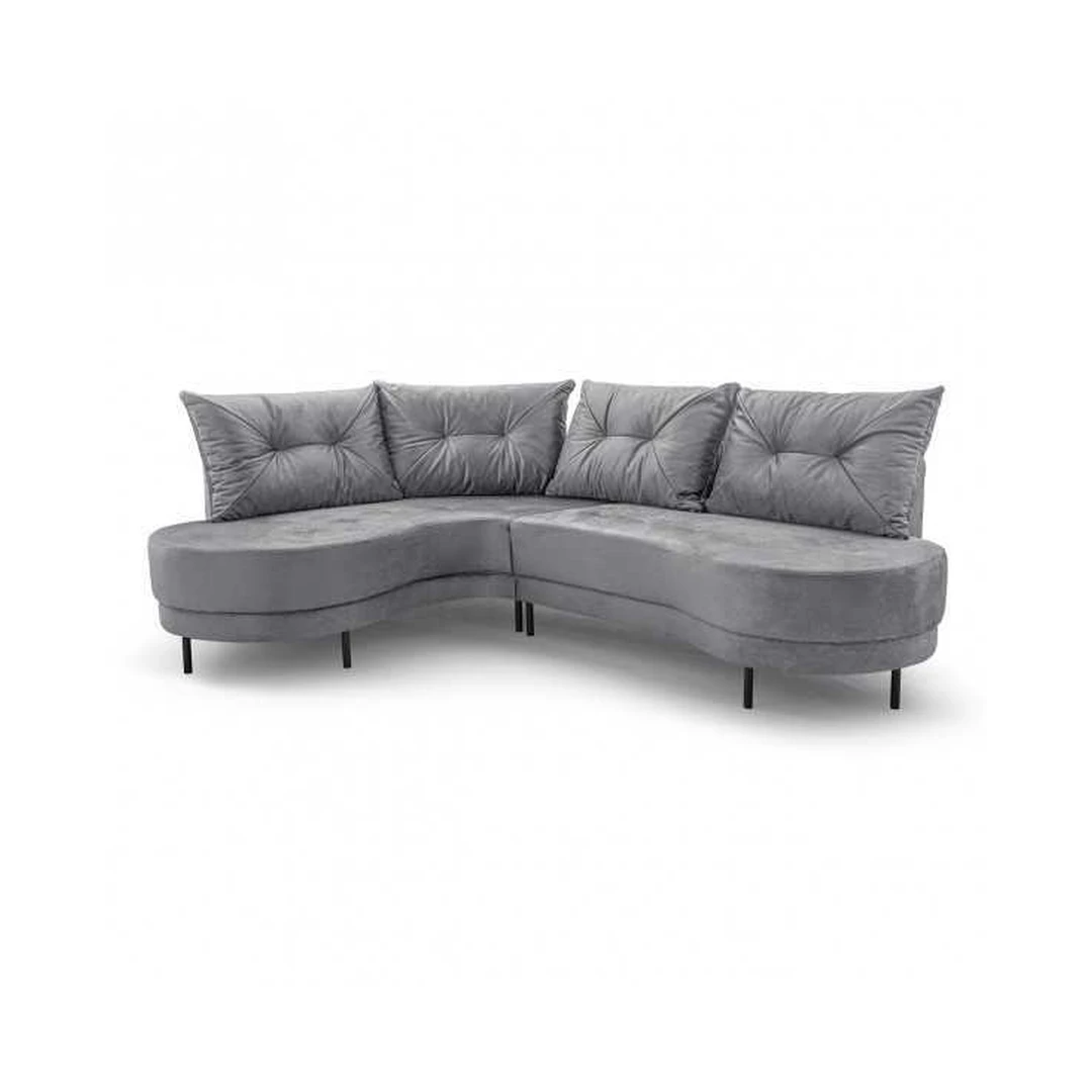 Ergonomiška kampinė sofa su mediniu rėmu ir T30 putomis
