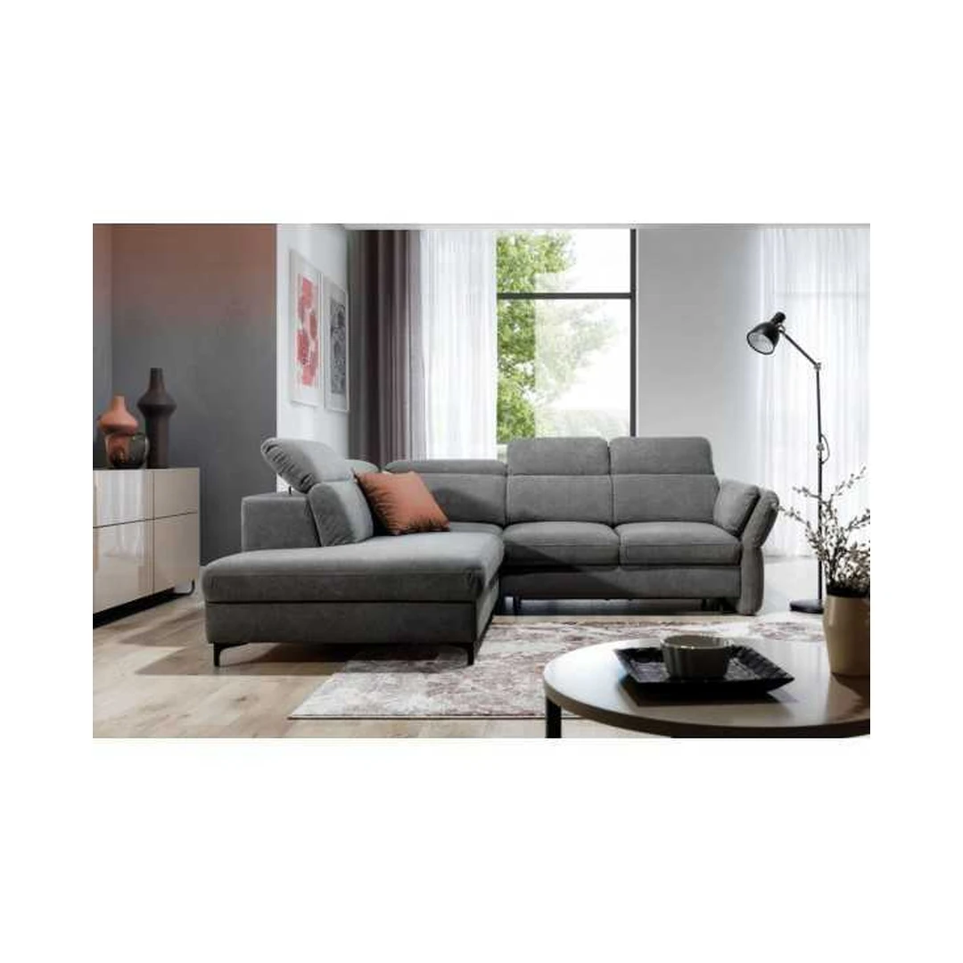 Minkštas kampas MERANO SA su miegojimo funkcija ir patalynės dėže