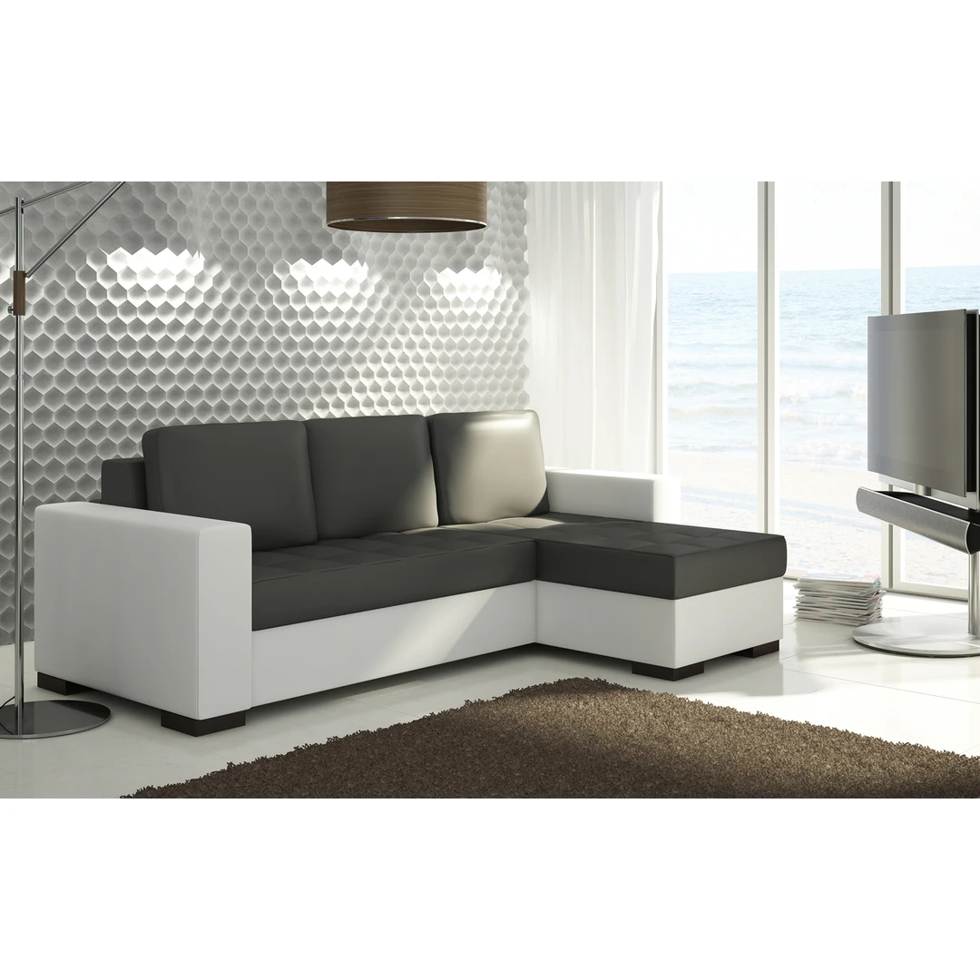 Elegantiška sofos komplektacija su minkštais pagalvėmis