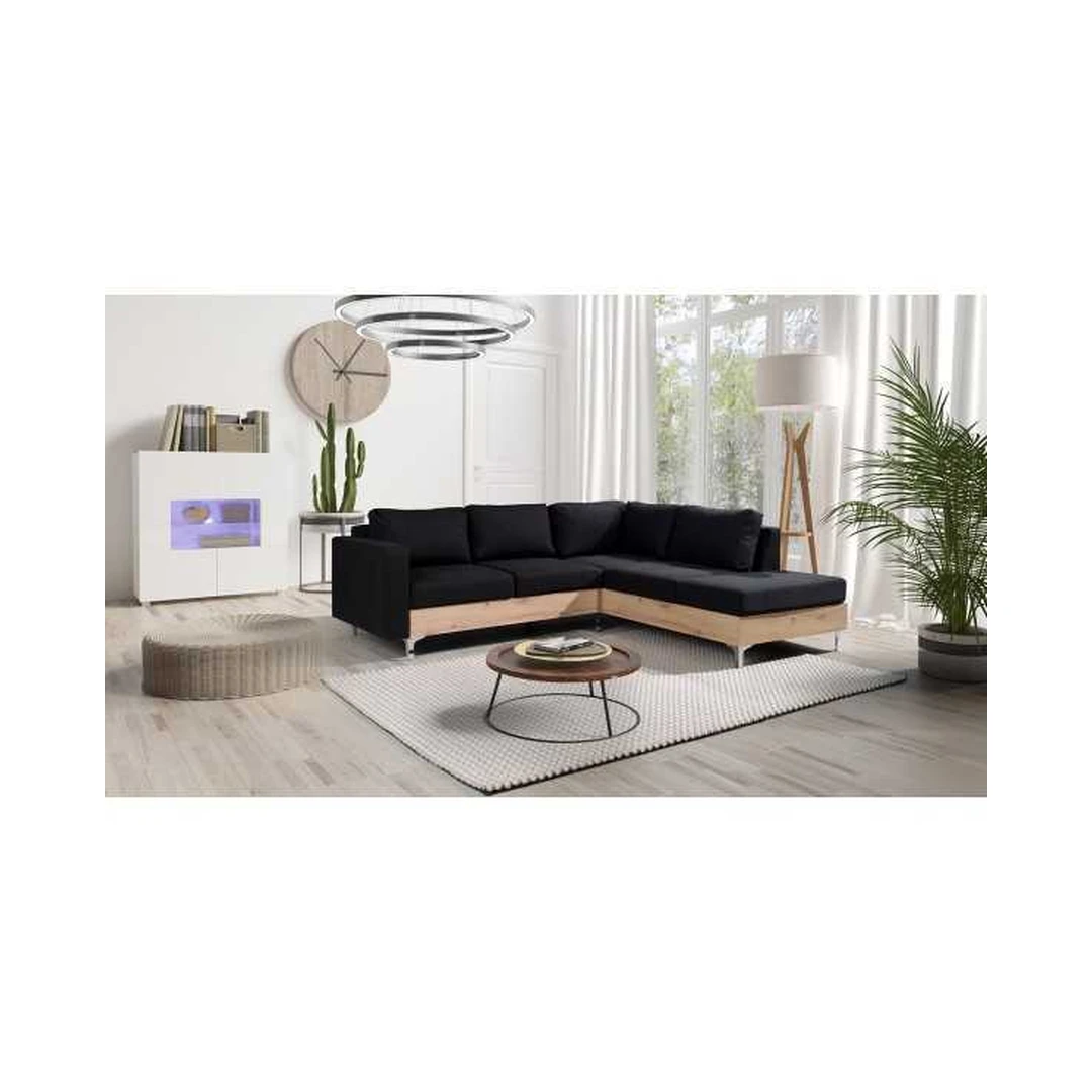 Ergonominė kampinė sofa „Cariba 17“ su minkštomis pagalvėlėmis