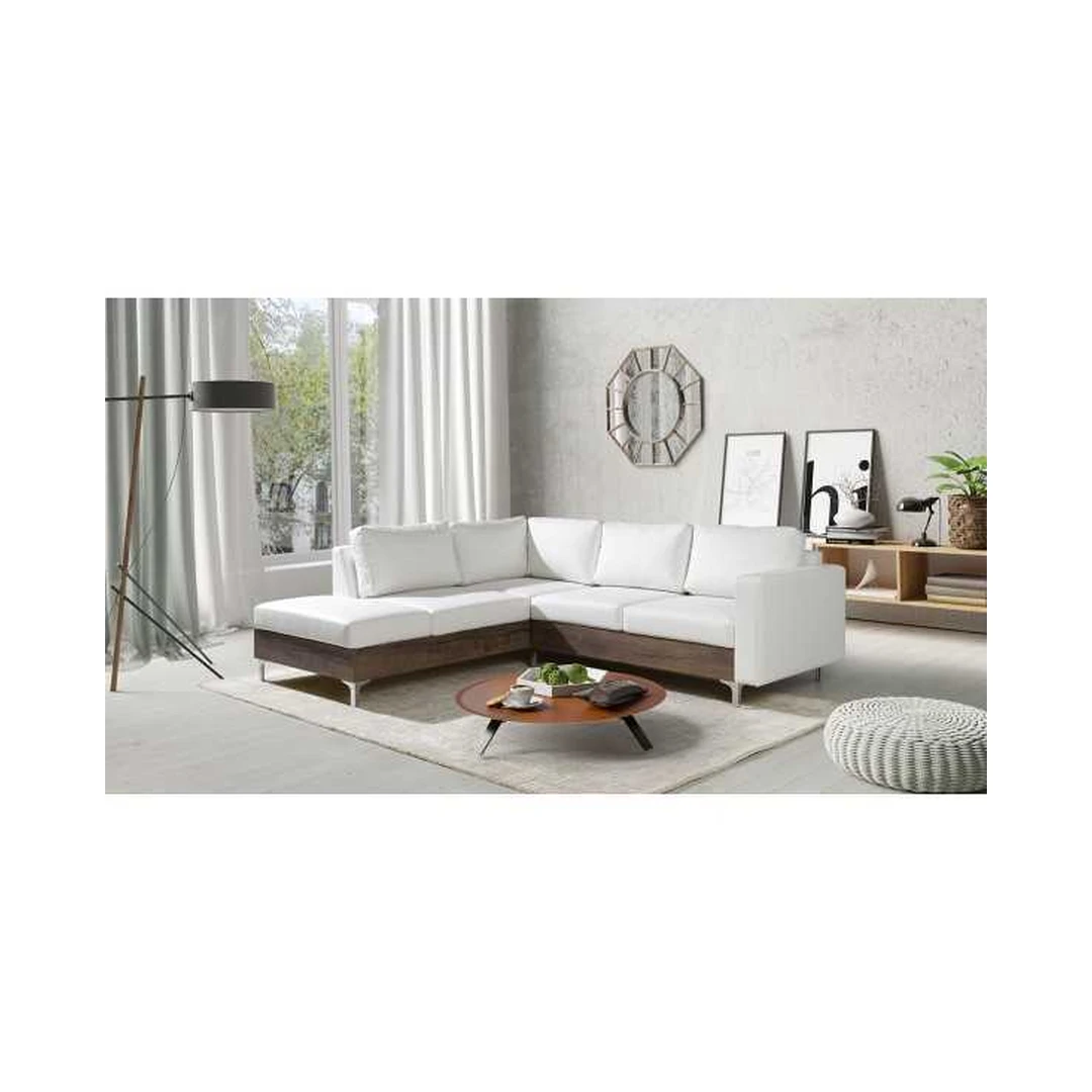 Kampinė sofos pusė su dekoru ąžuolas monastery