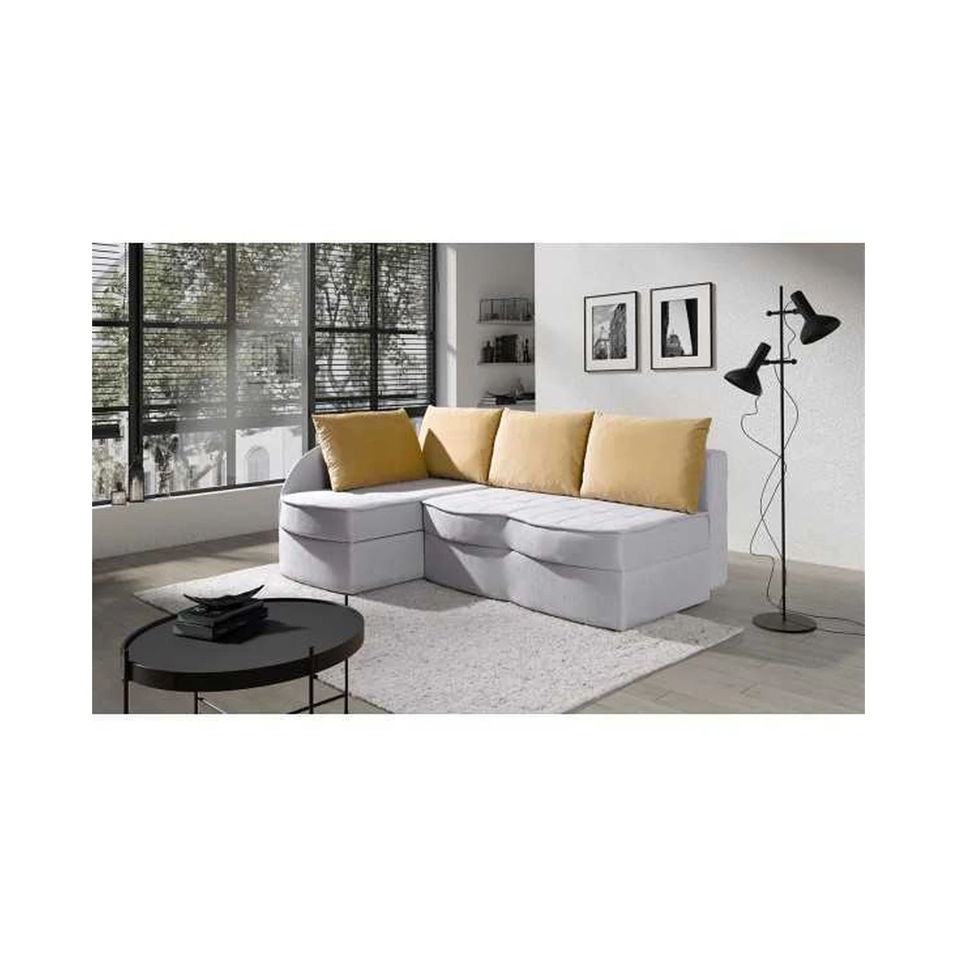 Ergonomiškas kampinis sofos lova su miego funkcija