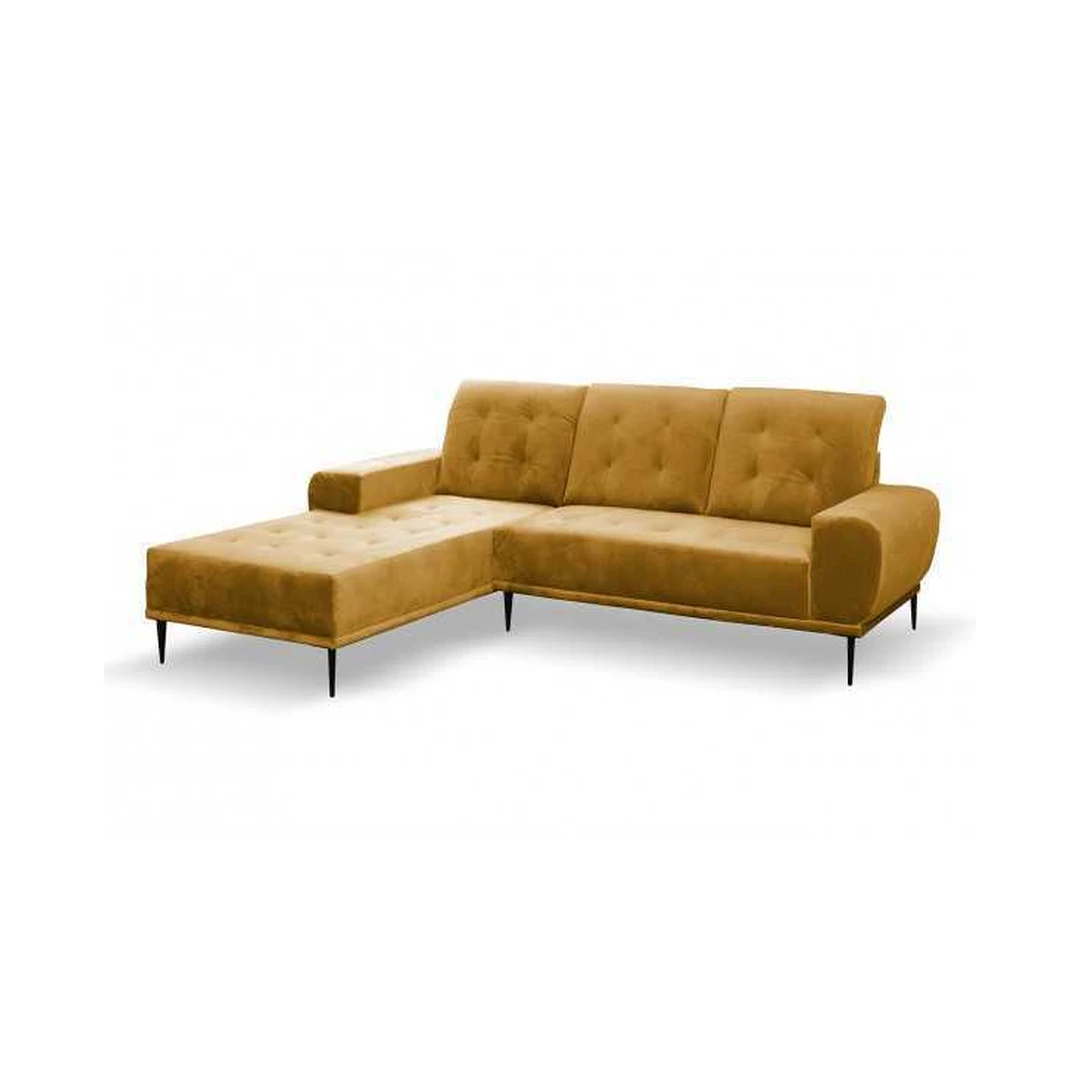 Ergonomiška kampinė sofa su miego funkcija ir 4 pagalvėmis
