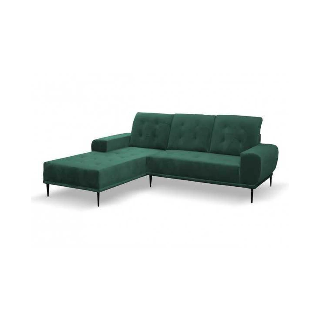 Kampinė sofa su miego funkcija ir 4 pagalvėlėmis