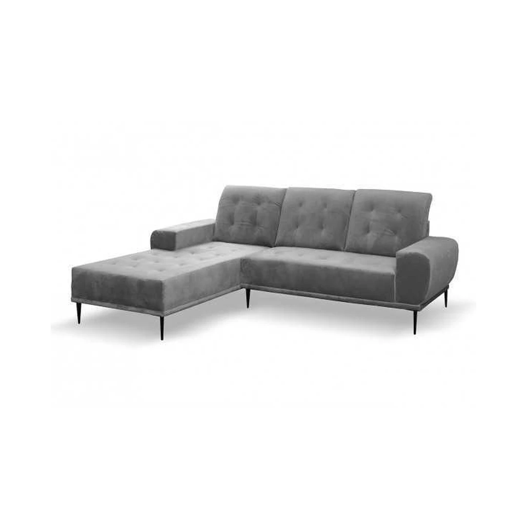 Kampinė sofa Tiffany 15 su miego funkcija ir 4 pagalvėmis