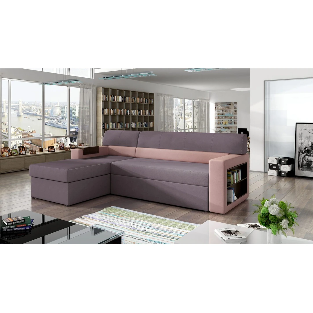 Klasikinio stiliaus minkštas kampas RICO su miegojimo funkcija