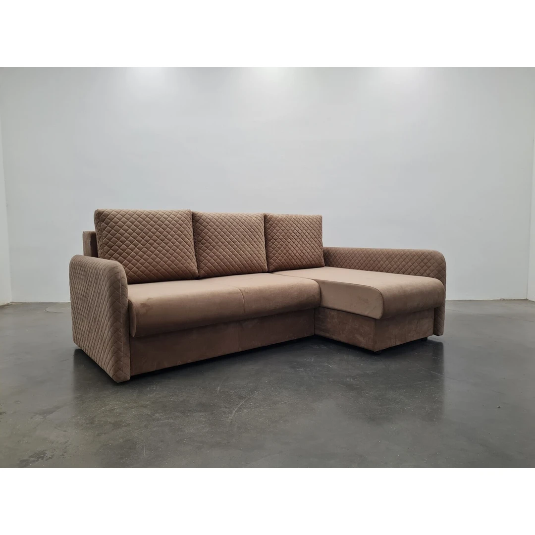 Minkštas kampas su miegamu mechanizmu ir patalynės dėžėmis