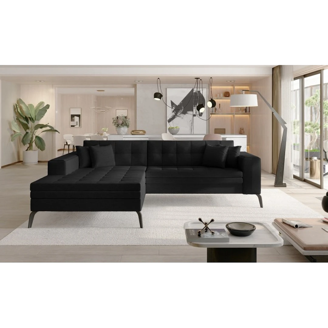 Modernus minkštas kampas su miegojimo funkcija