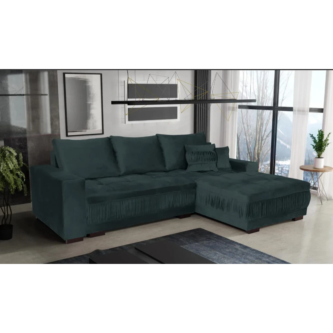 Modernus minkštas kampas SORENTO su miegojimo funkcija