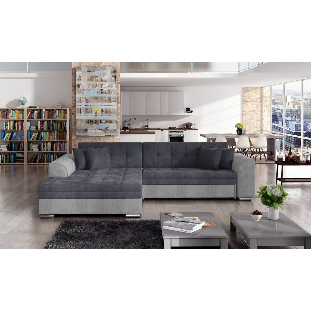 Modernus minkštas kampas SORENTO su miegojimo funkcija