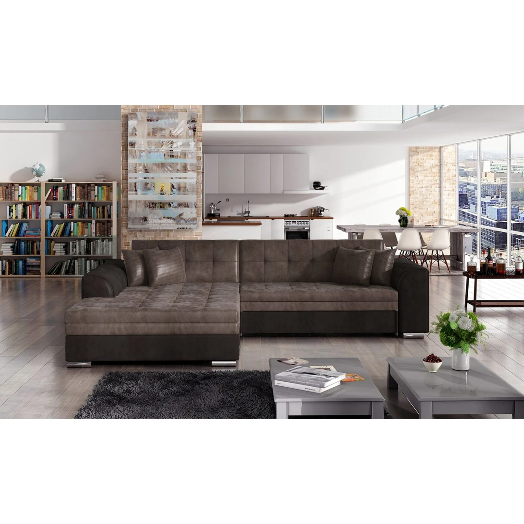 Modernus minkštas kampas SORENTO su miegojimo funkcija