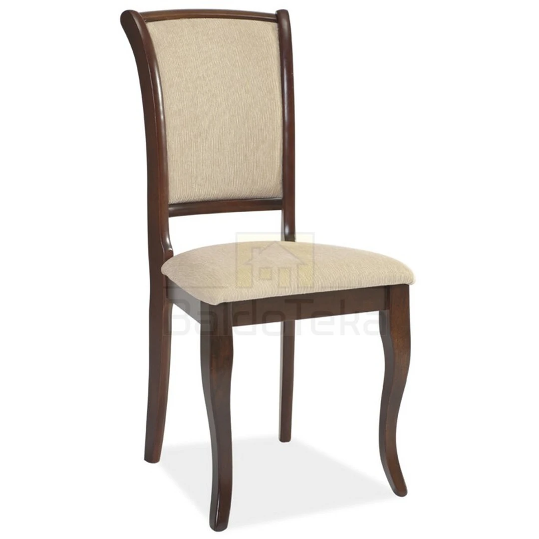 Ergonomiškos kėdės iš natūralaus medžio su gobelenu