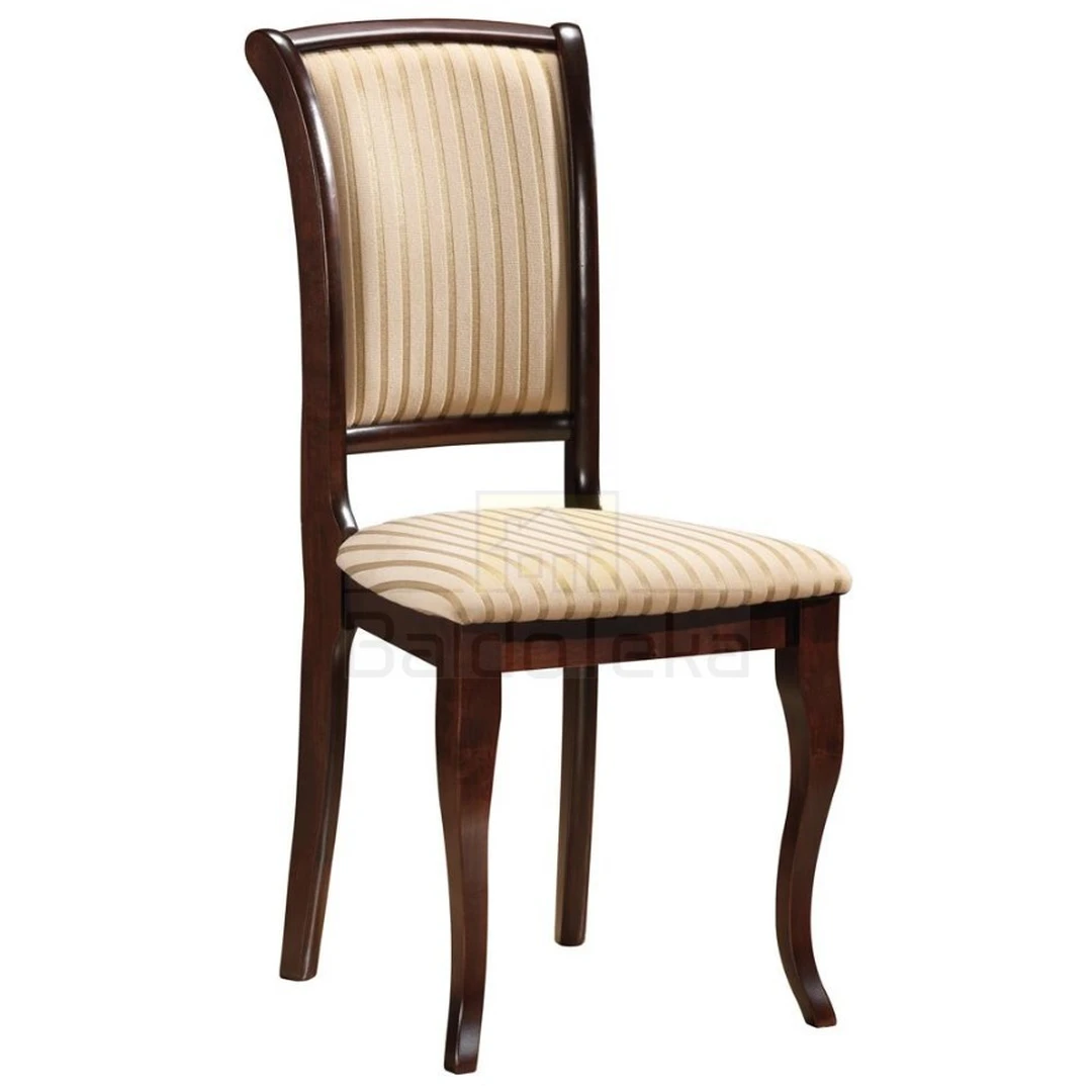 Elegantiška medinė spinta su gobelenu – tamsus riešutas