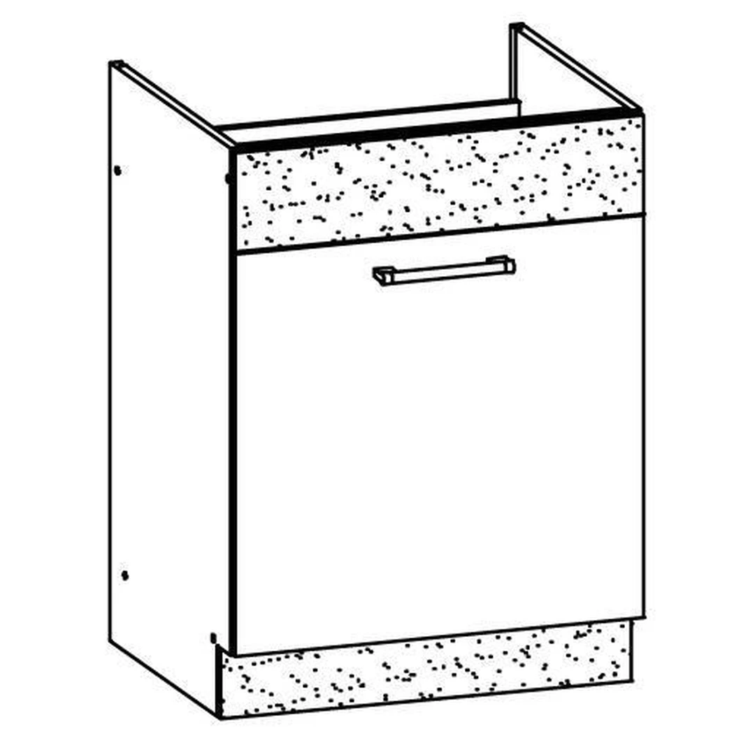 Šviesi rijeka spinta be stalviršio – 60x50x82 cm
