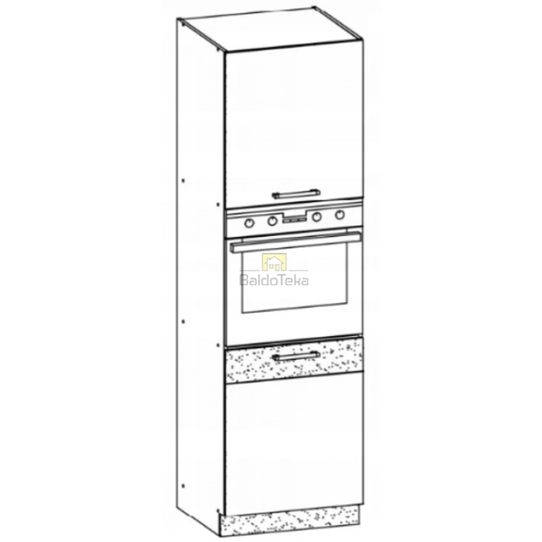 Šviesios rijekos spalvos korpuso spinta su pasirenkamais fasadais