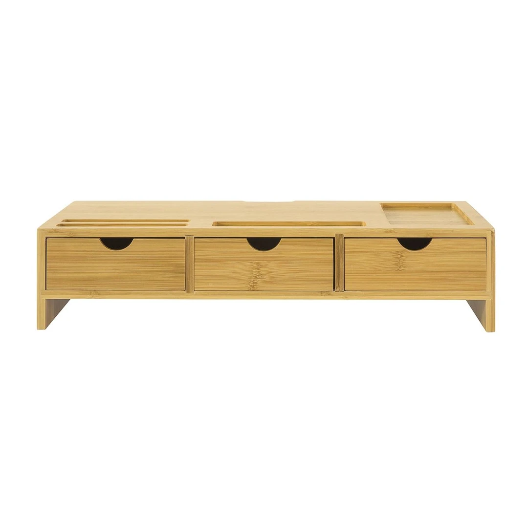 Monitoriaus stovas 51x25x11,5cm., šviesiai rudos spalvos - Darbo stalai