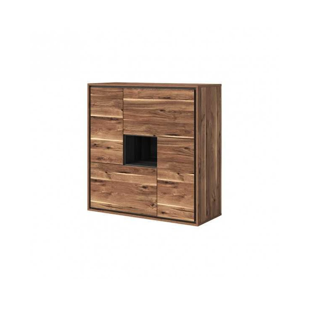 Įspūdingas 103 cm aukščio spinta su patogia atidarymo sistema