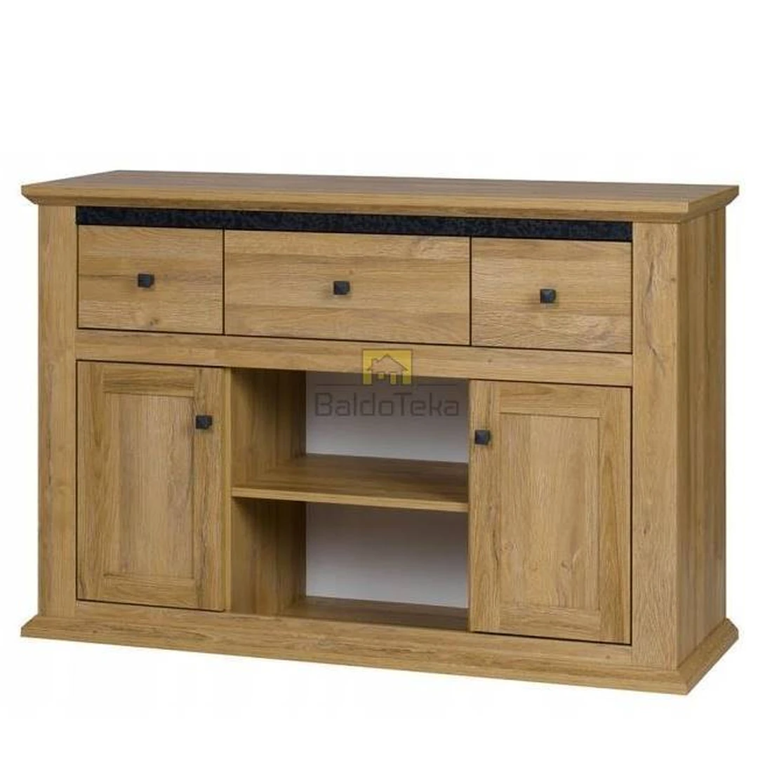 Stilinga spintelė su metalinėmis rankenėlėmis