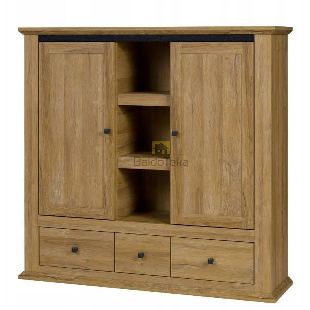 Ergonomiškas spintos stalas su metalinėmis rankenėlėmis