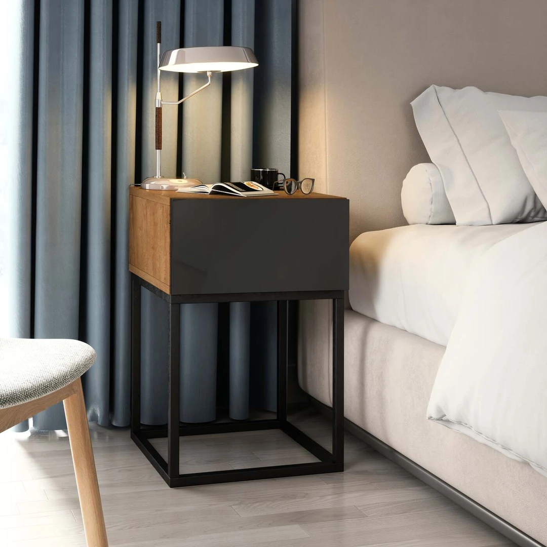 Naktinis staliukas EL4842 – minimalistinė erdvė jūsų daiktams