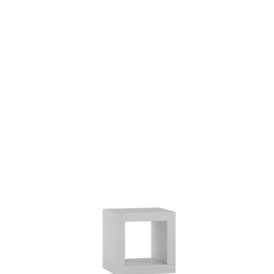 Moderni balta spintelė su abipuse apdaila