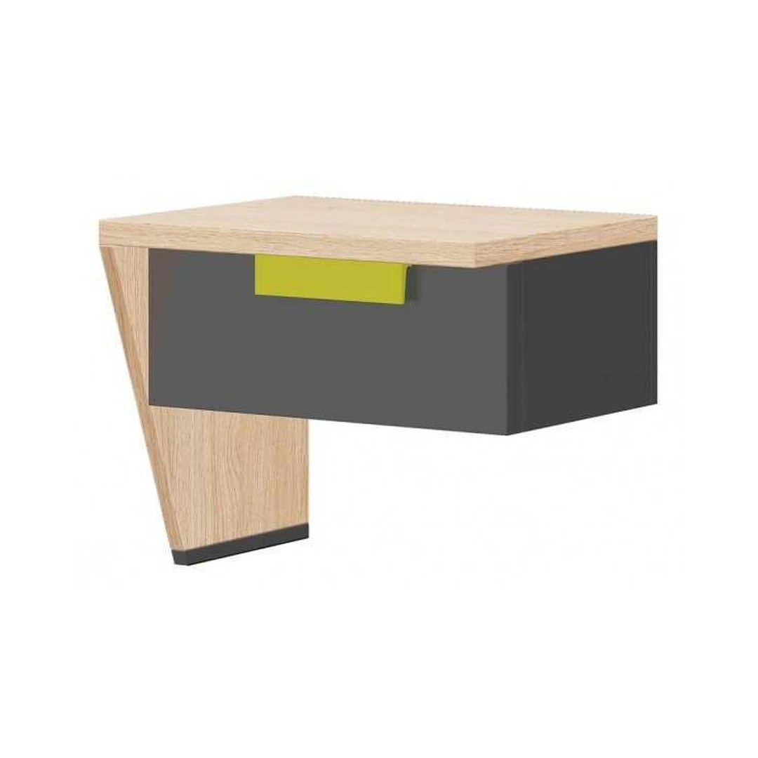 Moderni naktinė spintelė WAWA 11 grafito spalva