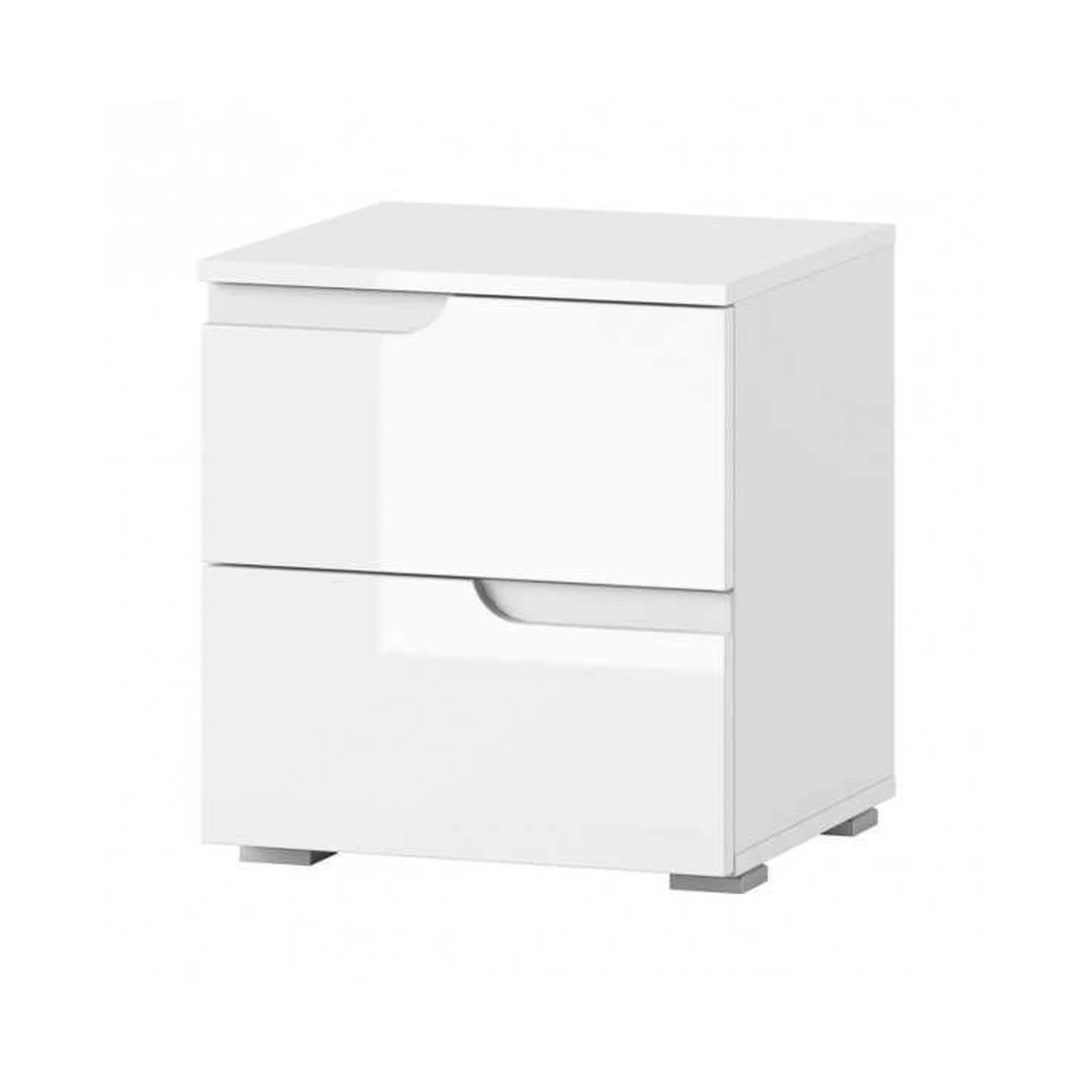 Šiuolaikiški stalčiai balta matinė/blizgi