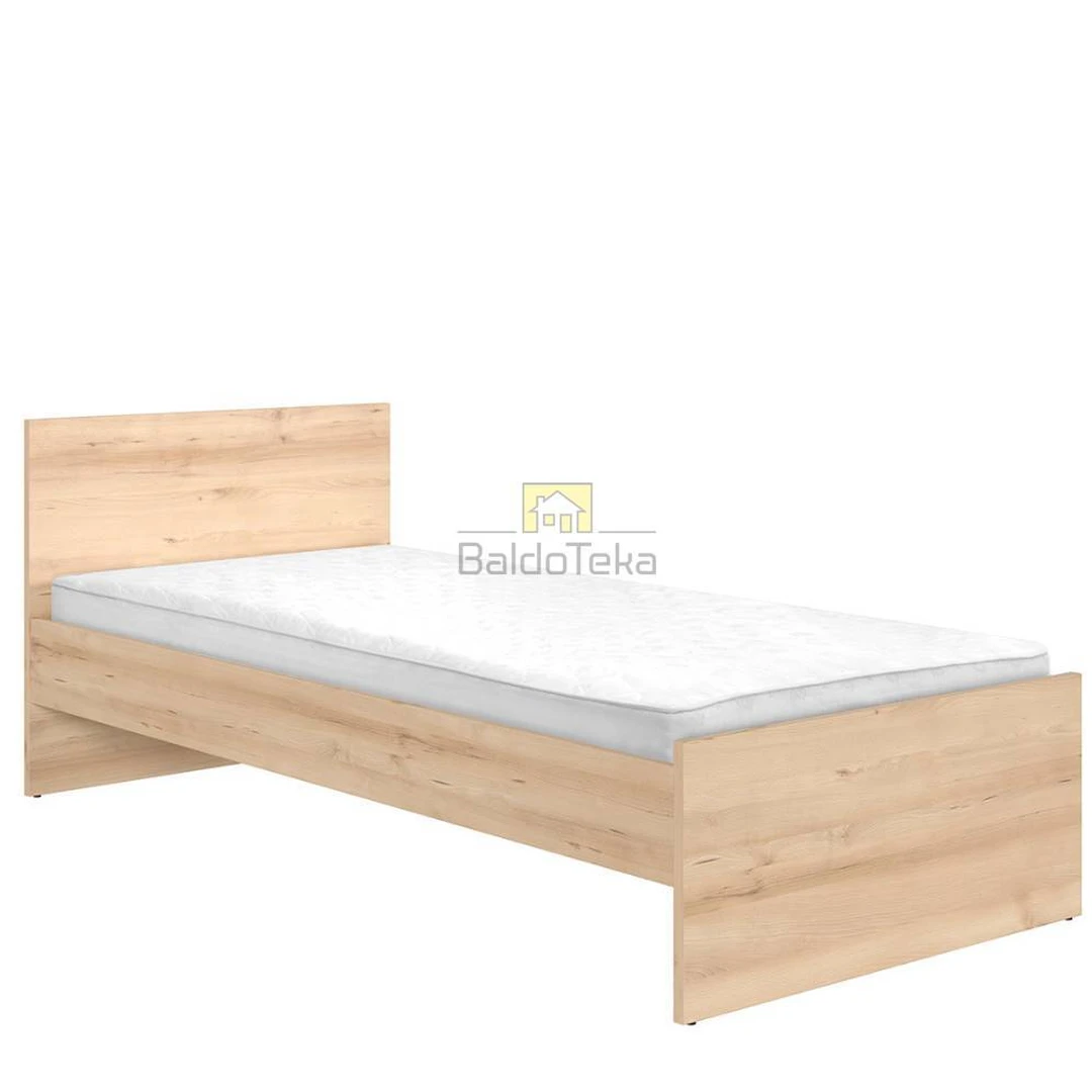 90x200 cm lova su minimalistiniu dizainu