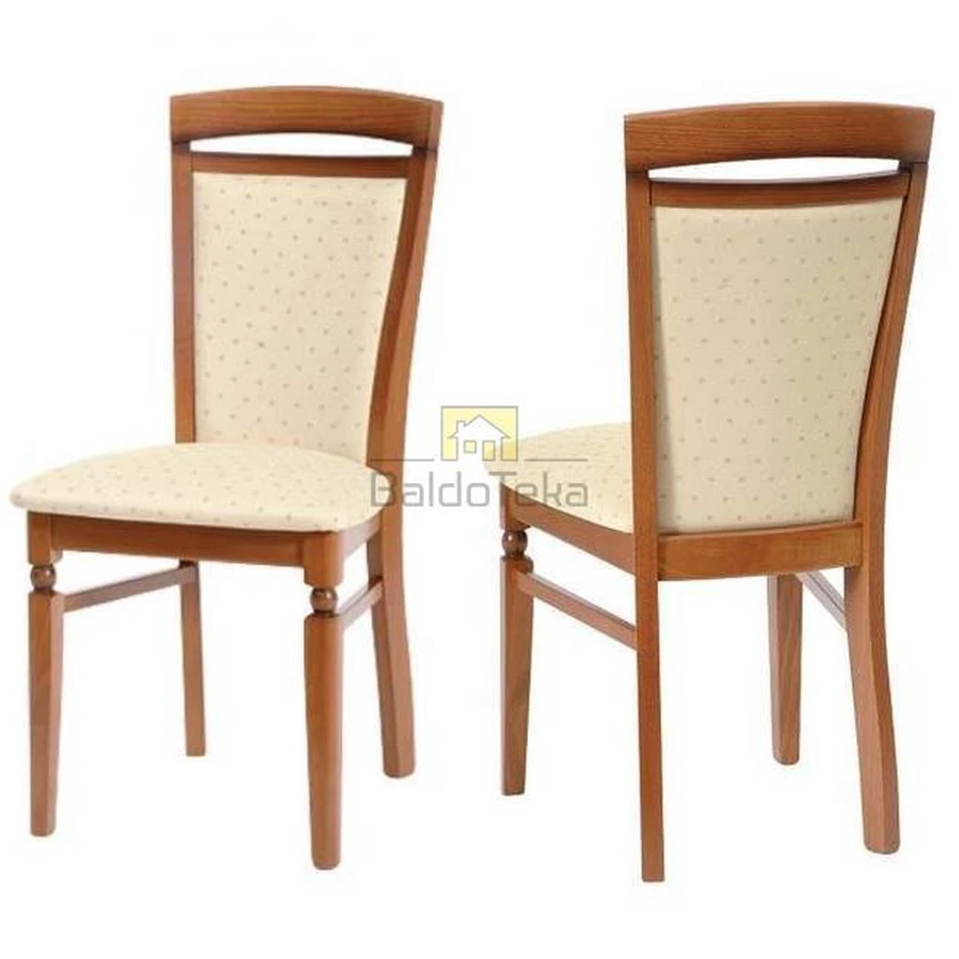 Stylish NATALIA Cabinet in Cherry Primavera/Gobelin Ryszard Beige