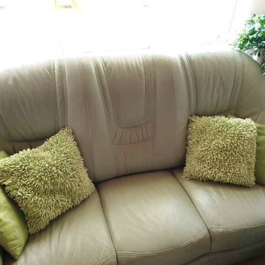 Natūralios odos : sofa su miegamąja funkcija - Baldų komplektai