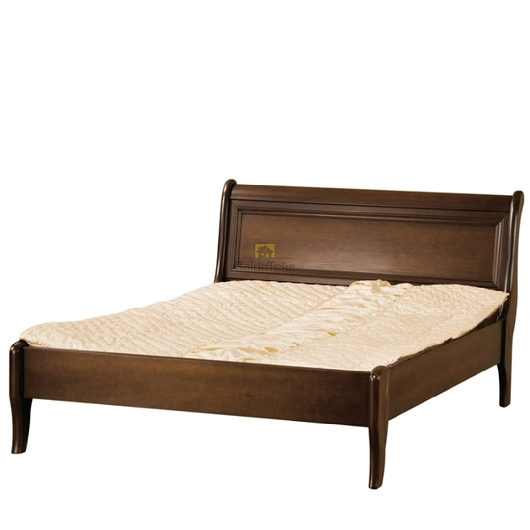 Ergonominė lova 160×200 cm su natūralaus medžio dekoro