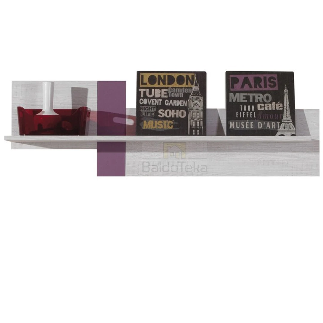 Aukštos kokybės LMDP/ABS kraštų apdaila – balinta pušis su violetine spalva