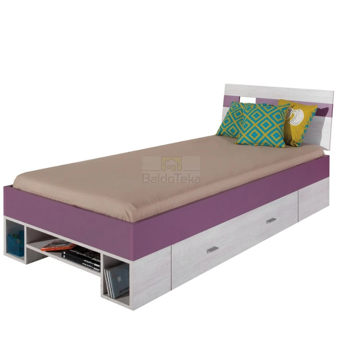 Ergonomiška lova su pagrindu 90x200 cm