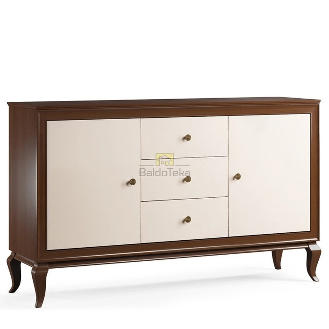 Ergonominė spintelė su natūraliu medžio lukštu ir tylaus uždarymo sistema