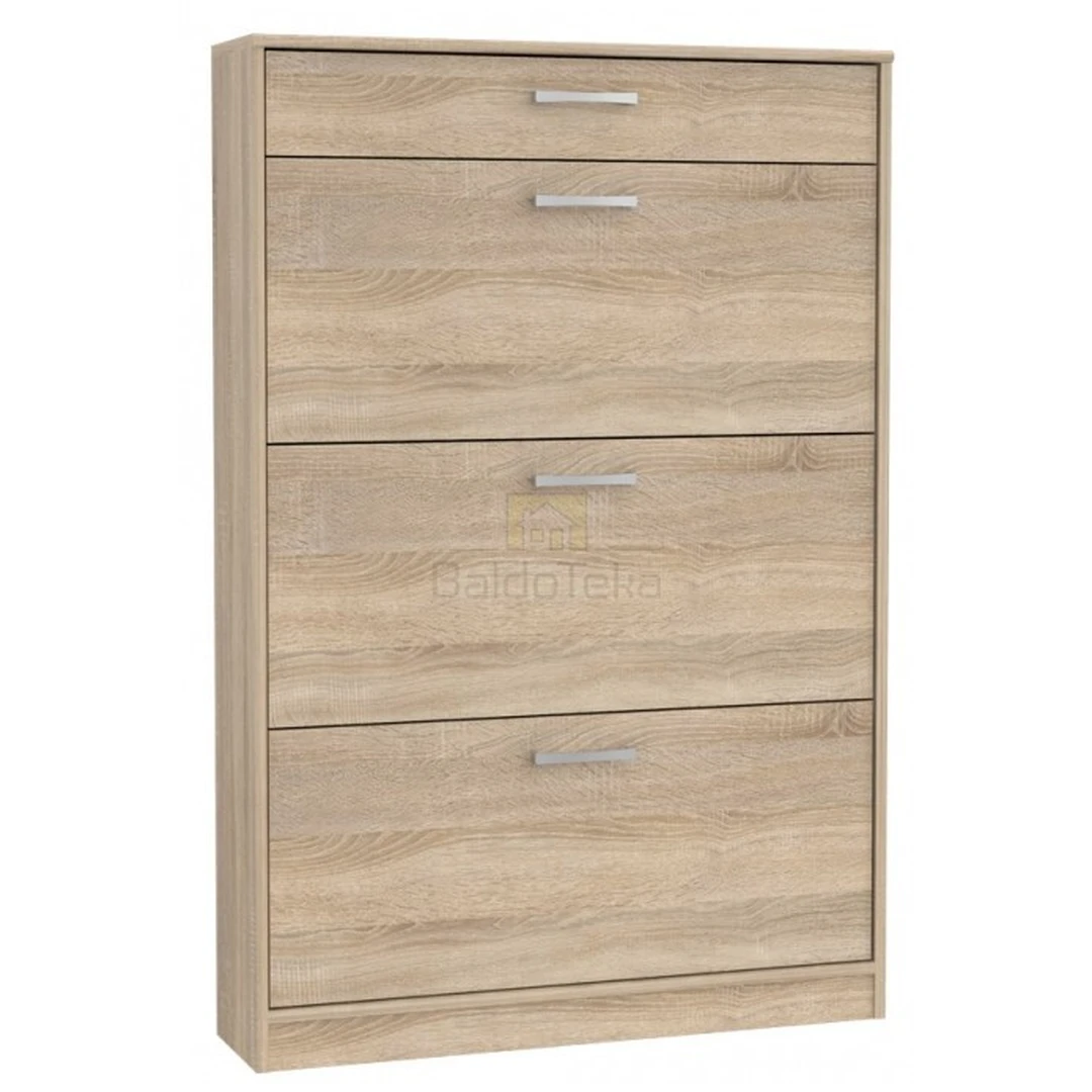 Šviesaus ąžuolo spalvos LMDP spinta su moderniu dizainu