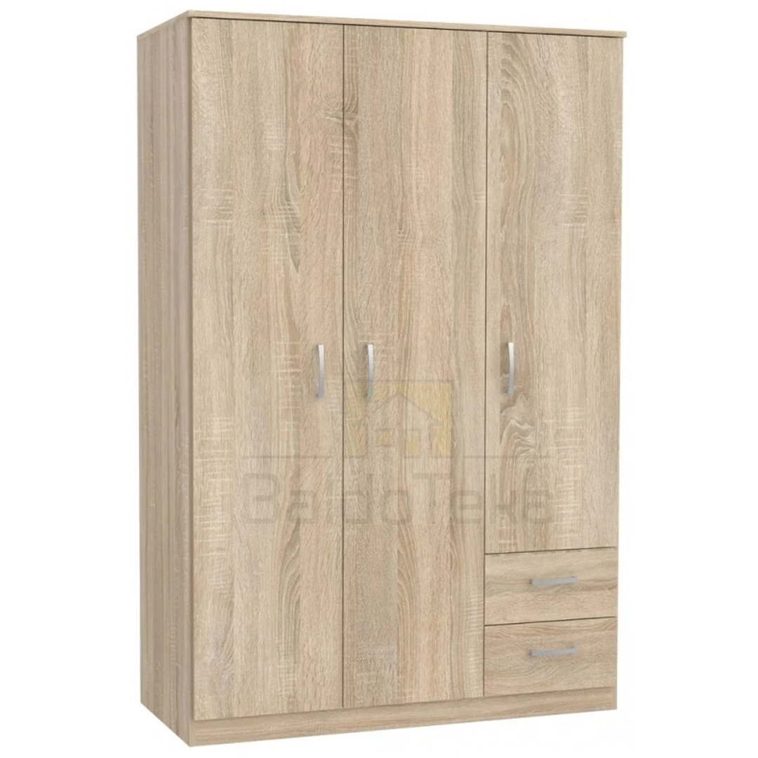 Šviesaus ąžuolo sonoma spalvos LMDP spinta 123x185x53 cm