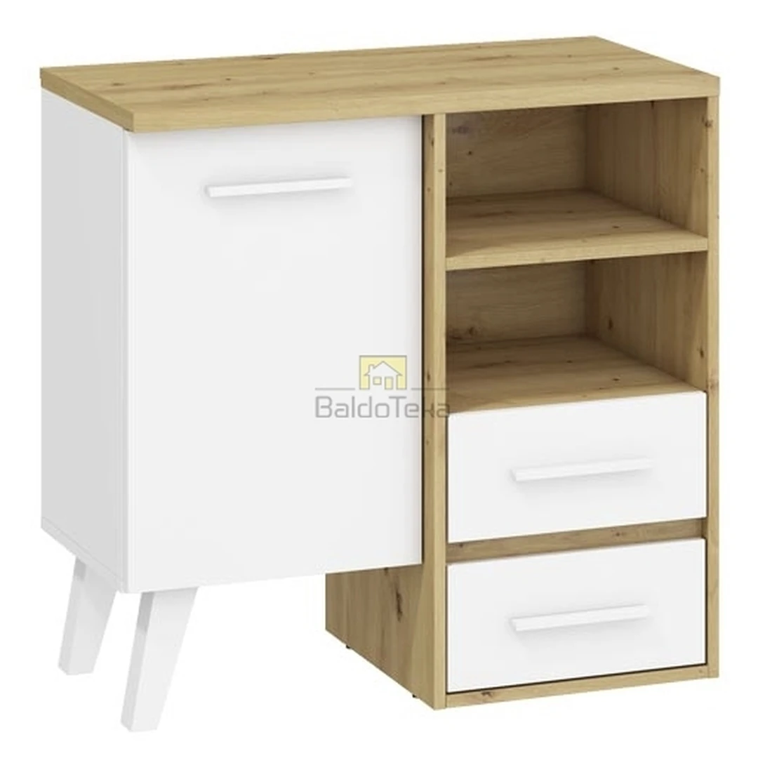 Ergonominė spintelė su tylaus uždarymo sistema