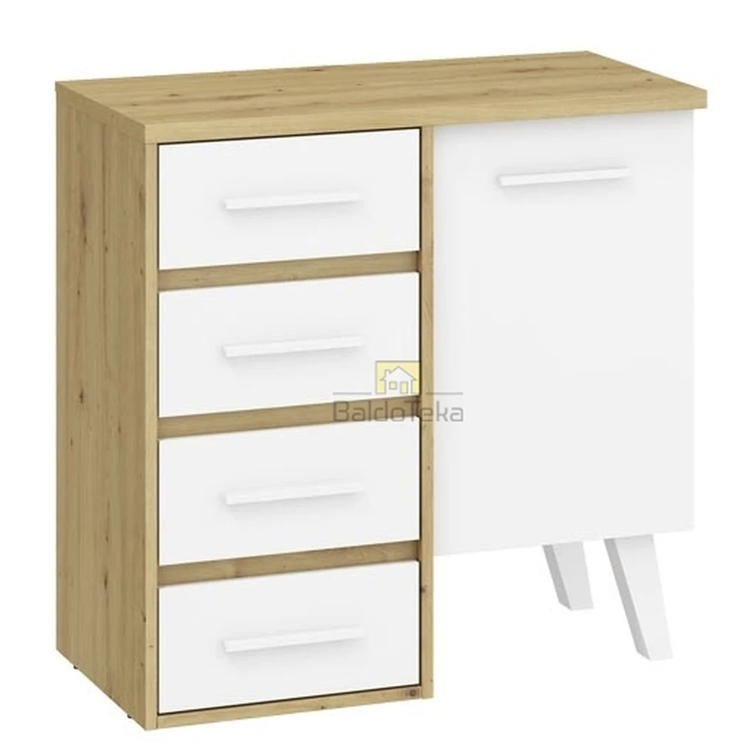 Ergonominė spintelė su tyliu uždarymu