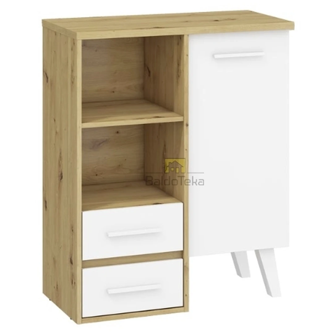 Ergonominė spintelė su tylaus uždarymo sistema