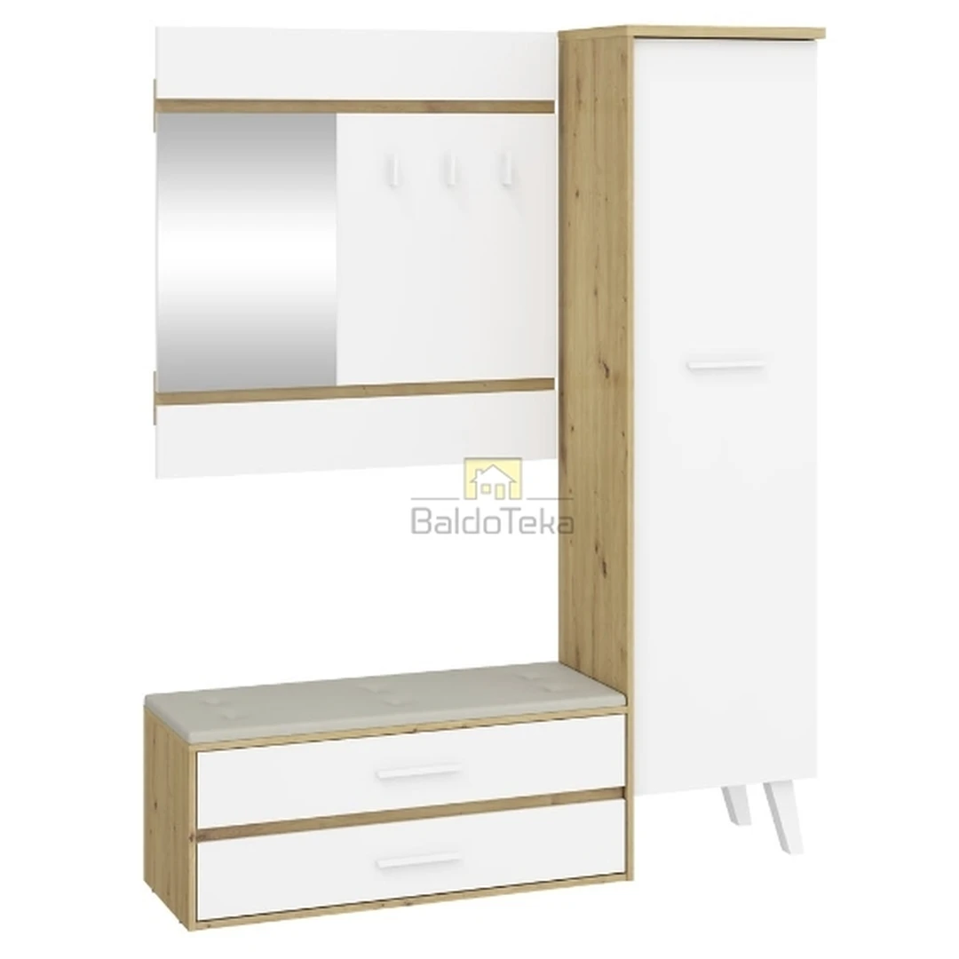 Ergonominė spintelė su tylaus uždarymo sistema