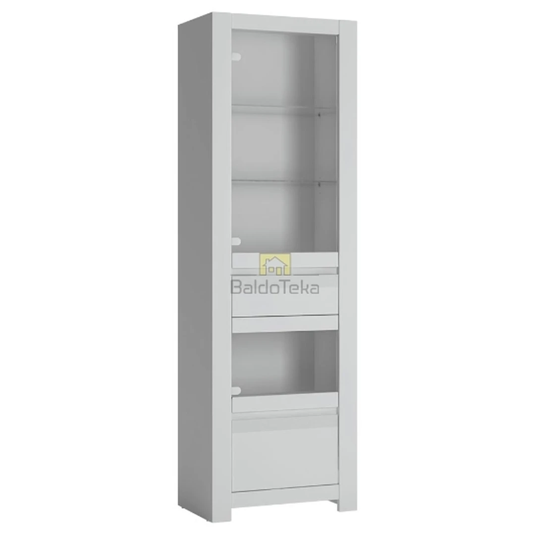 Stilinga balta matinė spinta su apšvietimu