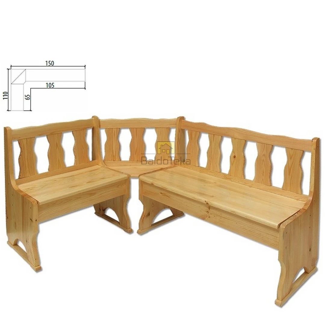 Ergonominė pušinė spinta su daiktadėže