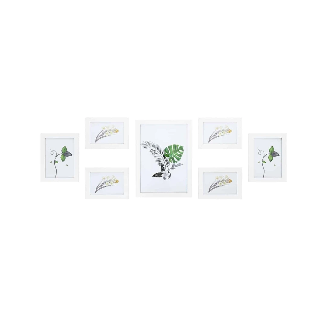 Elegantiški 7 dalių nuotraukų rėmeliai iš MDF su stiklu