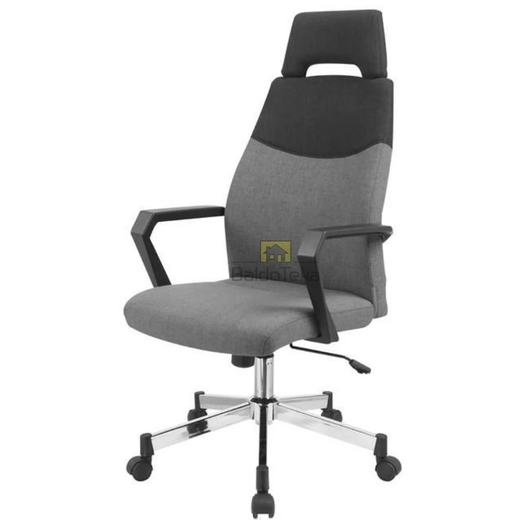 Juoda-pilka gobeleno sofos lova su TILT mechanizmu