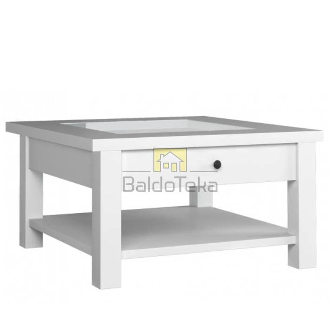 Šiuolaikiška baltos spalvos LMDP spintelė – 93x93x54 cm