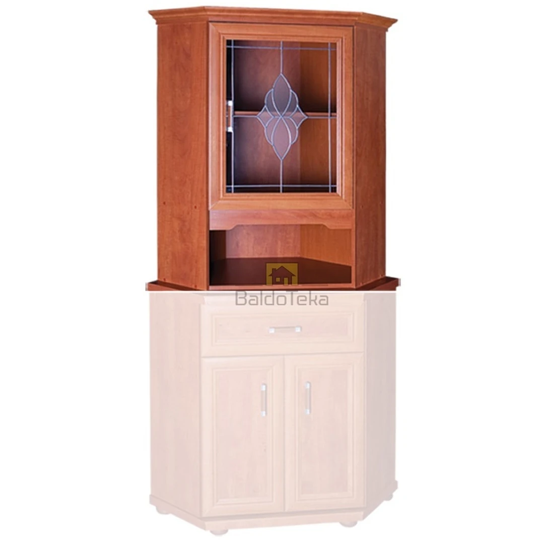 Kampinė komoda OSKAR – erdvus sprendimas alksnio spalva