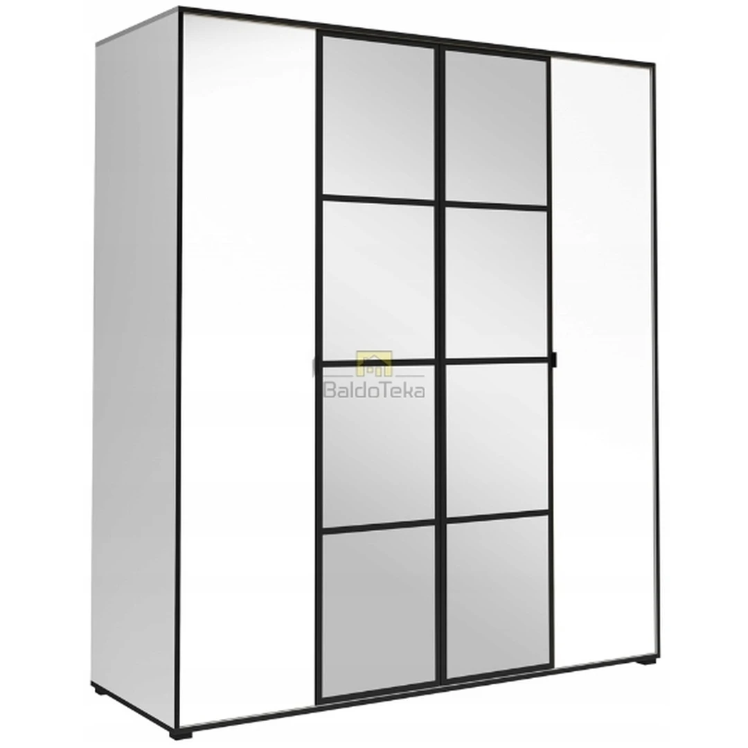 Ergonomiška spinta su varstomomis durimis – balta matinė/juoda