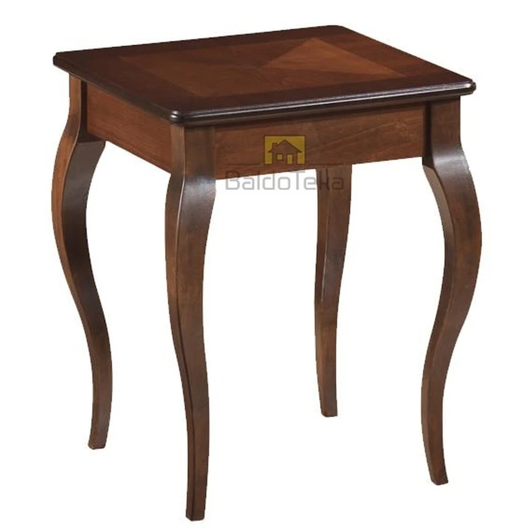 Elegantiškas stalas tamsaus riešuto spalvos