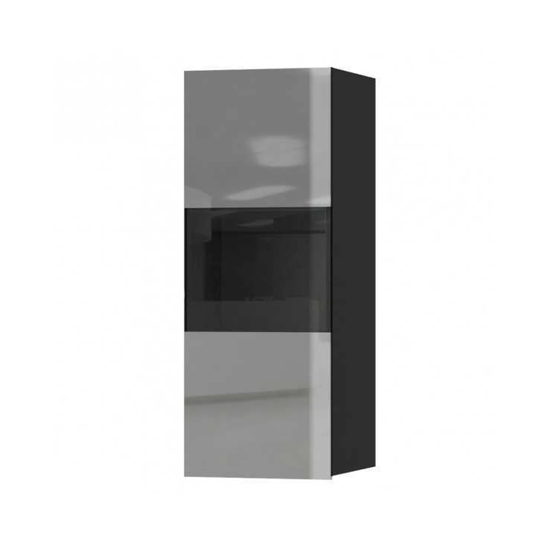 Šiuolaikinis stiklinis spintos stendas su LED apšvietimu